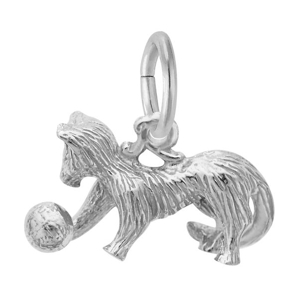 Sterling Silver Playful Cat Charm Image 2 B & L Jewelers Danville, KY