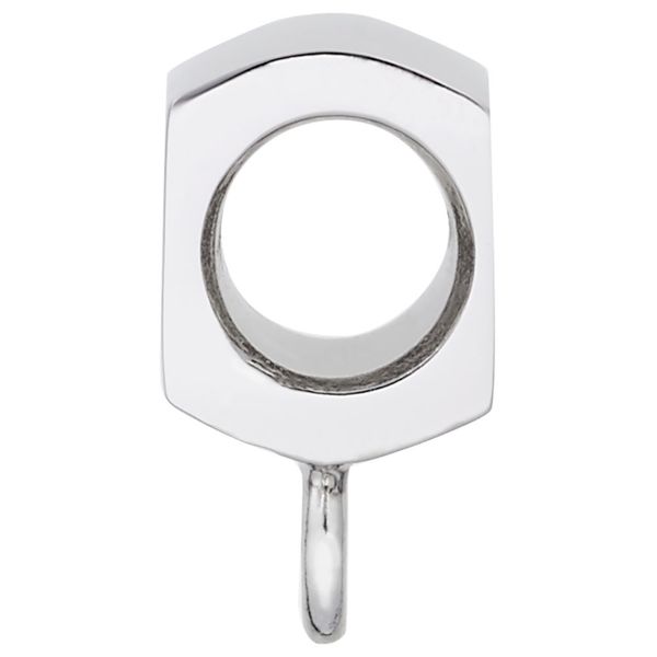 Sterling Silver Heart Charmdrop Image 2 B & L Jewelers Danville, KY