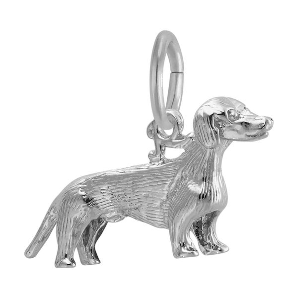 Sterling Silver Dachshund Dog Charm Image 2 B & L Jewelers Danville, KY
