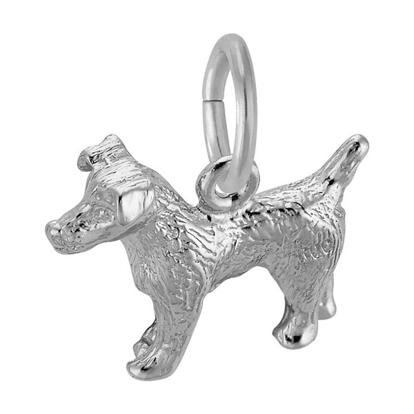 Sterling Silver Jack Russell Terrier Dog Charm Image 2 B & L Jewelers Danville, KY