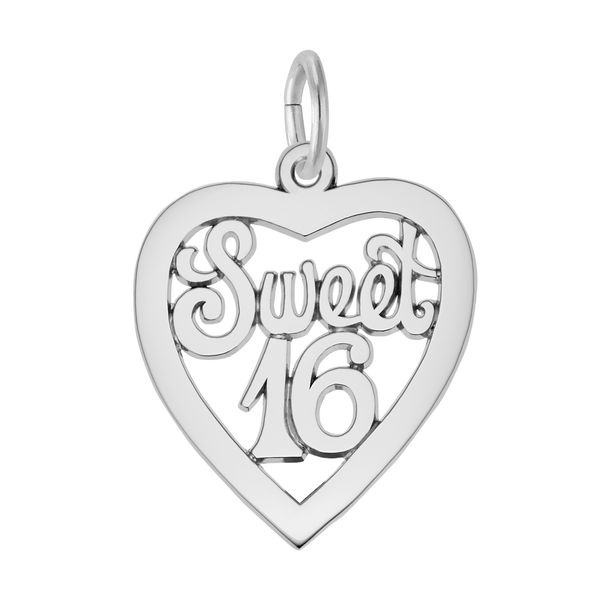 Sterling Silver Sweet 16 Heart Charm B & L Jewelers Danville, KY