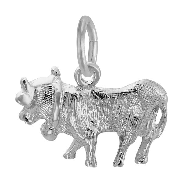 Sterling Silver Cow Charm Image 2 B & L Jewelers Danville, KY