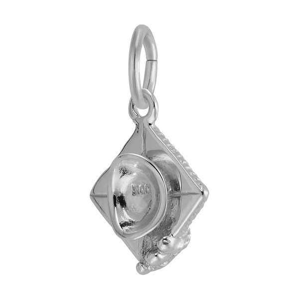 Sterling Silver Graduation Cap Charm Image 2 B & L Jewelers Danville, KY