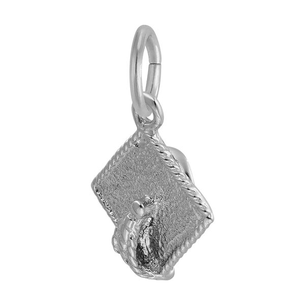 Sterling Silver Graduation Cap Charm Image 3 B & L Jewelers Danville, KY