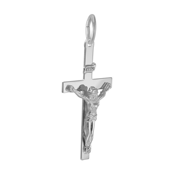 Sterling Silver Crucifix Charm Image 2 B & L Jewelers Danville, KY