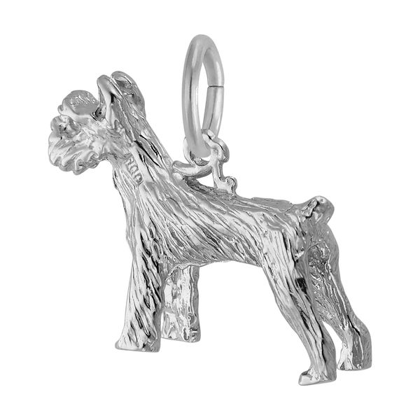 Sterling Silver Schnauzer Dog Charm Image 2 B & L Jewelers Danville, KY