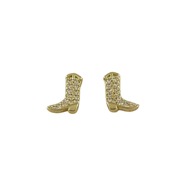 18k Gold Filled Mini Cowgirl Boot Earrings B & L Jewelers Danville, KY