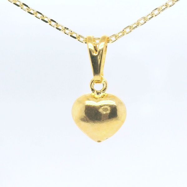 18k Gold Filled Puffy Heart Charm B & L Jewelers Danville, KY