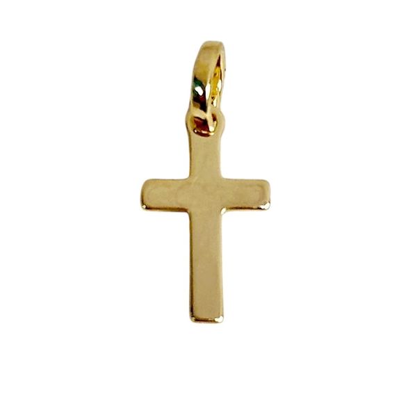 18k Gold Filled Mini Polished Cross Charm B & L Jewelers Danville, KY