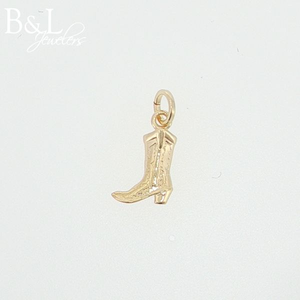 18k Gold Filled Western Boot Charm B & L Jewelers Danville, KY