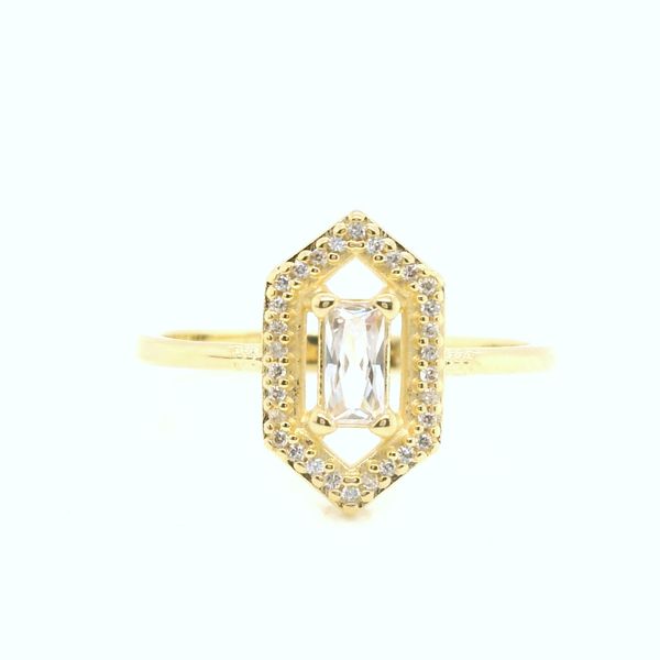 18k Gold Filled Fancy Baguette Clear Cz Ring B & L Jewelers Danville, KY