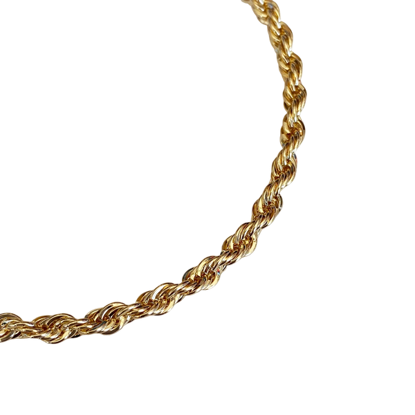 18k Gold Filled 3mm Rope Bracelet 7 Inch Image 2 B & L Jewelers Danville, KY