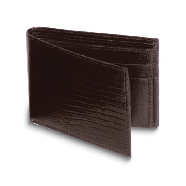 Brown Cowhide Lizard Leather Bi-Fold Wallet B & L Jewelers Danville, KY