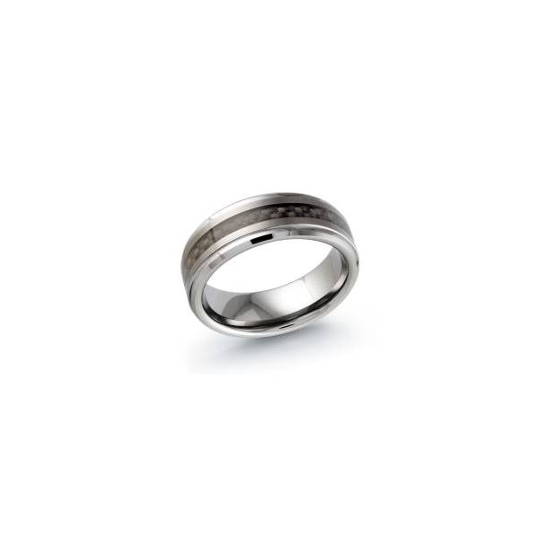 Tungsten Black Carbon Fiber Wedding Band B & L Jewelers Danville, KY