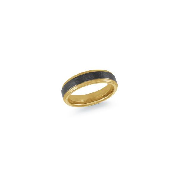 Tungsten Brushed Black Center Ring B & L Jewelers Danville, KY
