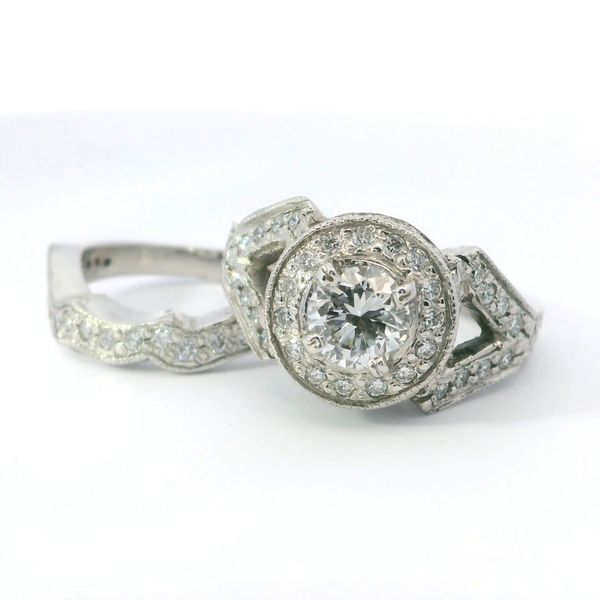 14K White Gold Round Diamond Bridal Set 1.84 CTW Image 3 Bradley's Jewelers Jacksonville, NC