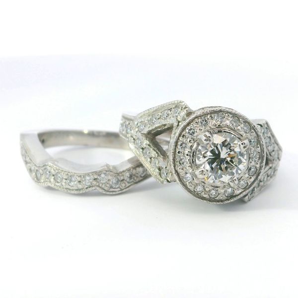 14K White Gold Round Diamond Bridal Set 1.84 CTW Image 4 Bradley's Jewelers Jacksonville, NC