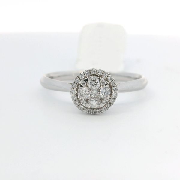 14K White Gold Multi Center Diamond Engagement Ring – 0.25 CTW Bradley's Jewelers Jacksonville, NC