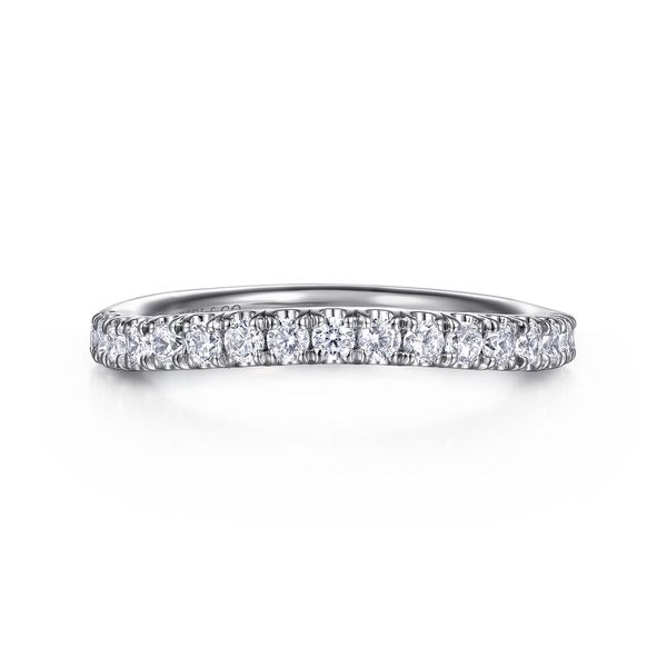 Gabriel & Co 14K White Gold Diamond Band – 0.42Ctw – Contemporary Collection (Gabriel Bridal) Bradley's Jewelers Jacksonville, NC