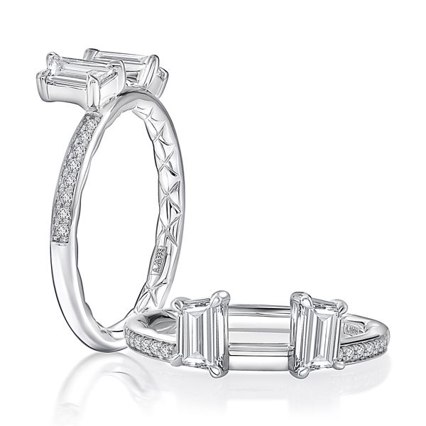 A. Jaffe 14K White Gold Diamond Wrap Band | 0.75 CTW Round & Trapezoid G/VS2 Bradley's Jewelers Jacksonville, NC