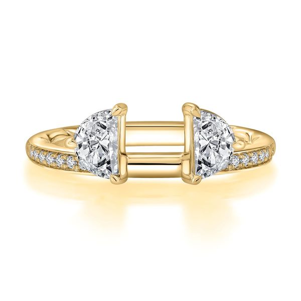 A. Jaffe 14K Yellow Gold Diamond Wrap | 0.76 CTW Mixed Shapes G/VS2 Quilted Interior Image 2 Bradley's Jewelers Jacksonville, NC