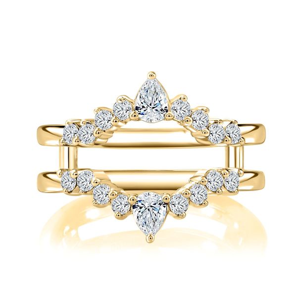 A. Jaffe 14K Yellow Gold Wrap Insert | 0.60 CTW Mixed Shape Diamonds G/SI2 Image 2 Bradley's Jewelers Jacksonville, NC