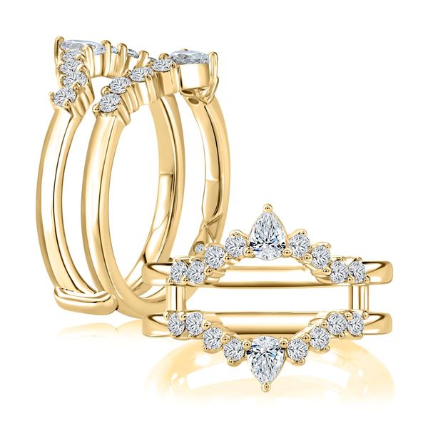 A. Jaffe 14K Yellow Gold Wrap Insert | 0.60 CTW Mixed Shape Diamonds G/SI2 Bradley's Jewelers Jacksonville, NC