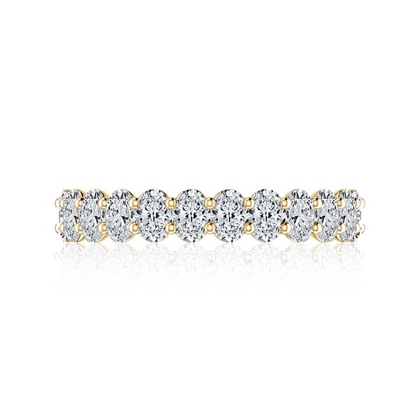 A. Jaffe 14K Yellow Gold Oval Diamond Ring | 1.80 CTW G/VS2 Image 3 Bradley's Jewelers Jacksonville, NC