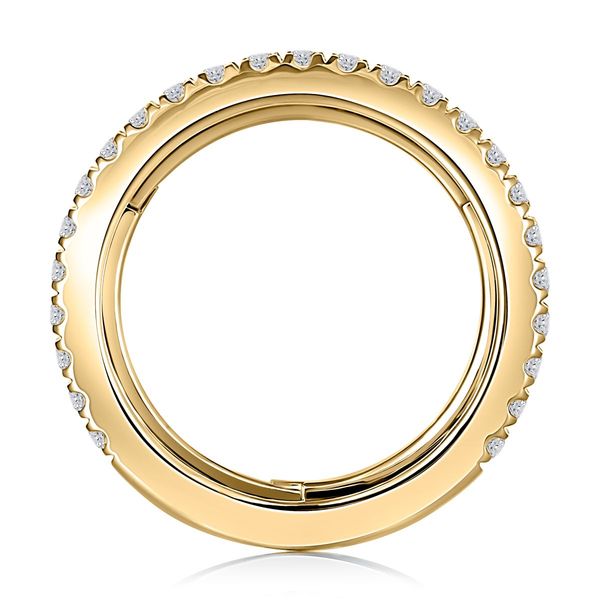 A. Jaffe 14K Yellow Gold Expandable Diamond Band | 0.55 CTW G/SI3 Image 2 Bradley's Jewelers Jacksonville, NC