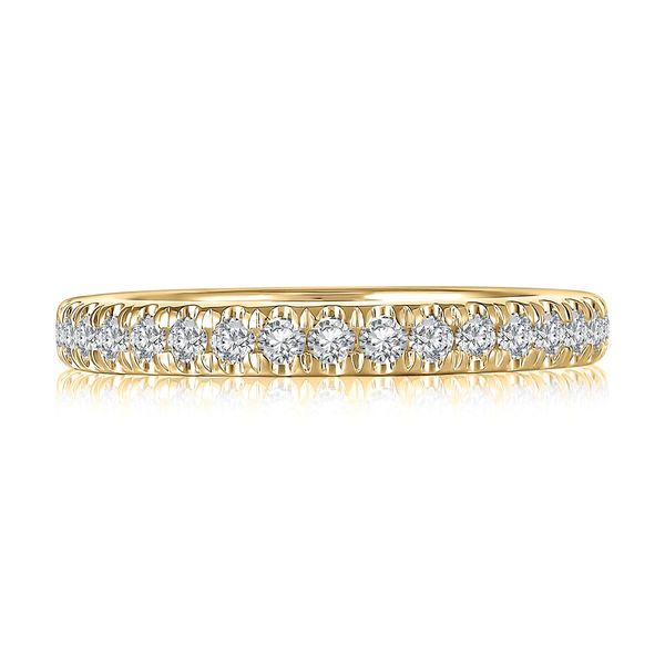 A. Jaffe 14K Yellow Gold Expandable Diamond Band | 0.55 CTW G/SI3 Image 3 Bradley's Jewelers Jacksonville, NC