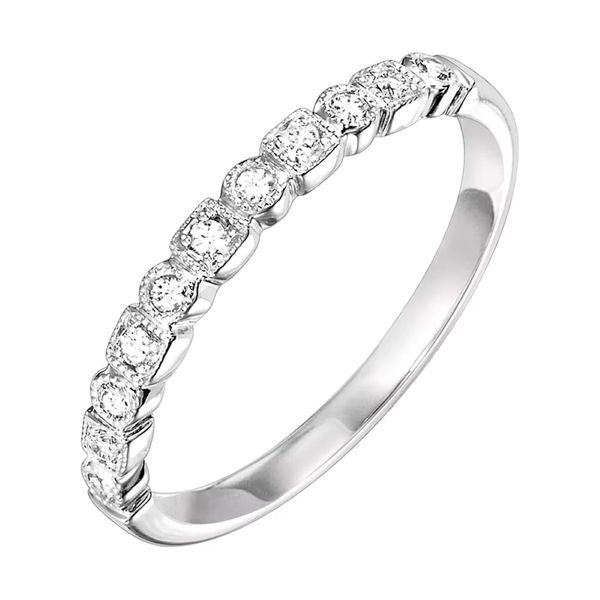 14K White Gold Diamond Stackable Ring Bradley's Jewelers Jacksonville, NC