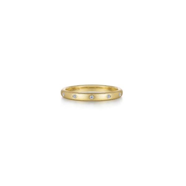 Gabriel & Co 14K Yellow Gold Diamond Stackable Ring – Stackables Collection Bradley's Jewelers Jacksonville, NC