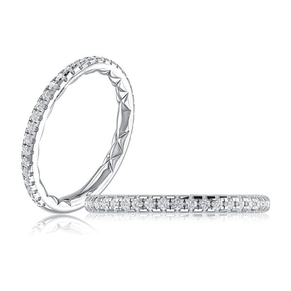 A. Jaffe 14K White Gold Semi-Eternity Diamond Ring Size 6 0.29 CTW Bradley's Jewelers Jacksonville, NC