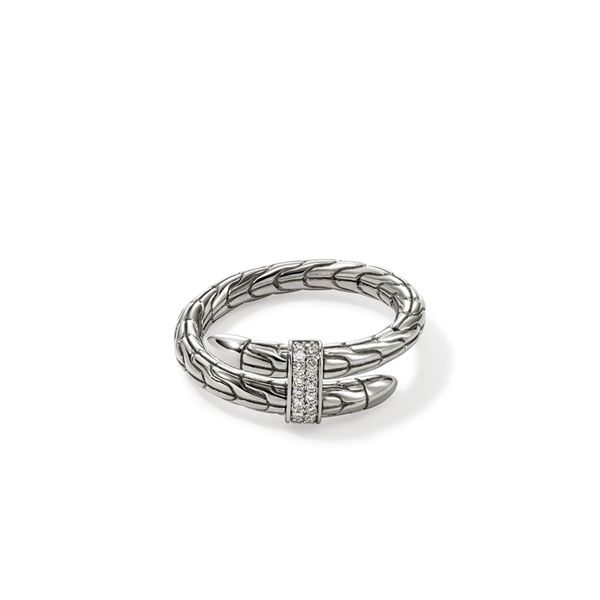 John Hardy Sterling Silver Diamond Spear Fashion Ring .08CTW Bradley's Jewelers Jacksonville, NC
