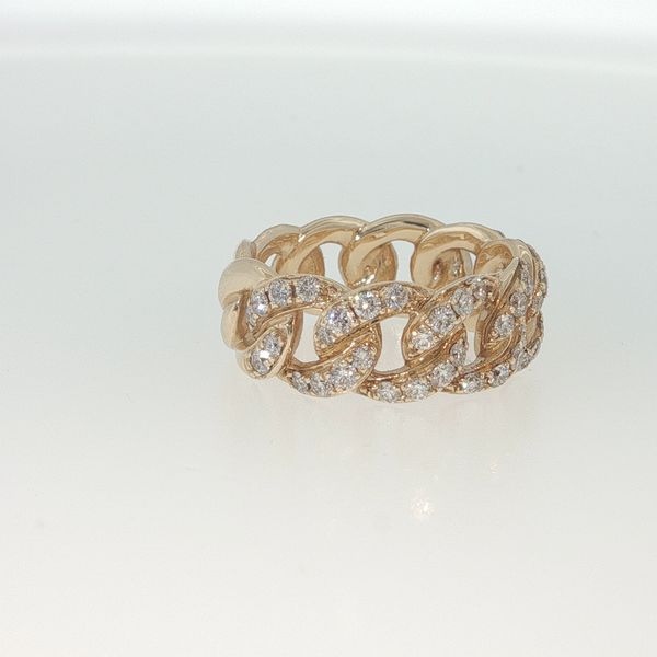 14K Yellow Gold Diamond Fashion Ring .98 CTW Round Diamonds Image 2 Bradley's Jewelers Jacksonville, NC