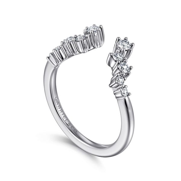 Gabriel & Co 14K White Gold Round Diamond Fashion Ring – 0.30Ctw – Contemporary Collection Image 3 Bradley's Jewelers Jacksonville, NC
