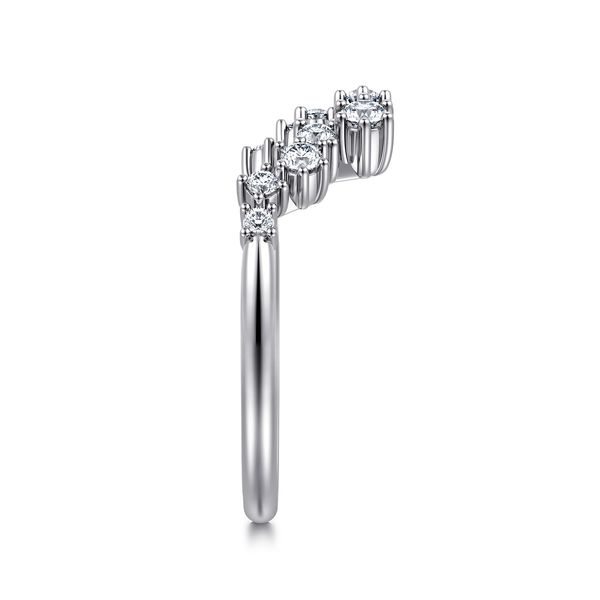 Gabriel & Co 14K White Gold Round Diamond Fashion Ring – 0.30Ctw – Contemporary Collection Image 4 Bradley's Jewelers Jacksonville, NC