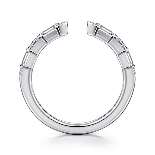Gabriel & Co 14K White Gold Channel & U-Setting Diamond Anniversary Band – 0.3Ctw Image 2 Bradley's Jewelers Jacksonville, NC