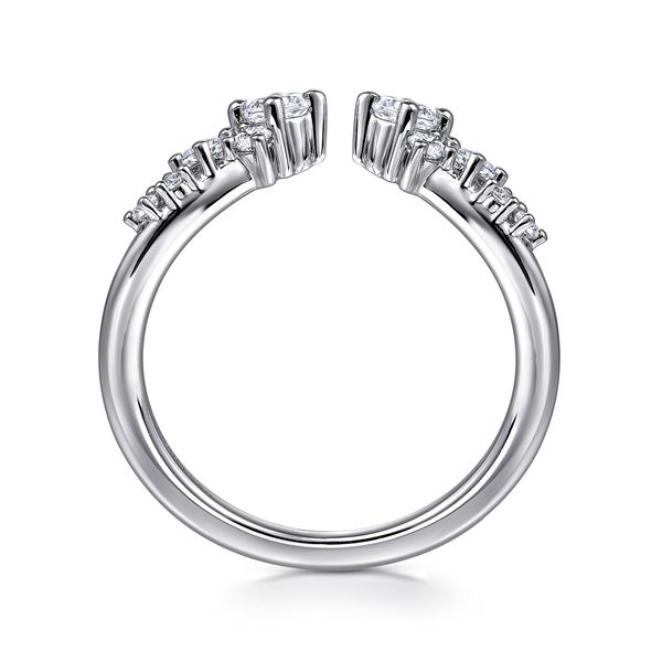 Gabriel & Co 14K White Gold Open Diamond Ring – Contemporary Collection Image 2 Bradley's Jewelers Jacksonville, NC