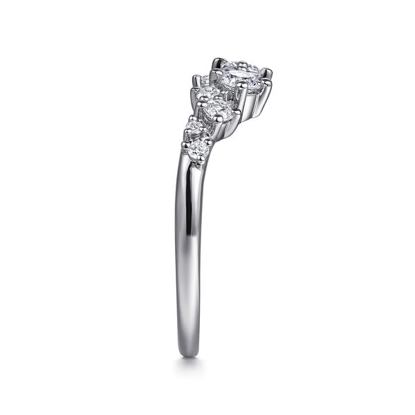 Gabriel & Co 14K White Gold Open Diamond Ring – Contemporary Collection Image 4 Bradley's Jewelers Jacksonville, NC