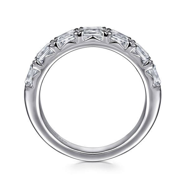 Gabriel & Co 14K White Gold Prong Emerald-Cut Diamond Ring 1.77 CTW Contemporary Collection Image 2 Bradley's Jewelers Jacksonville, NC