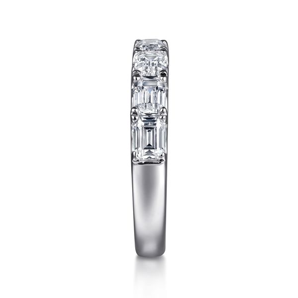 Gabriel & Co 14K White Gold Prong Emerald-Cut Diamond Ring 1.77 CTW Contemporary Collection Image 4 Bradley's Jewelers Jacksonville, NC