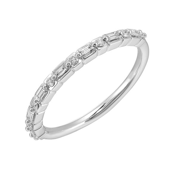 14K White Gold Multi-Shape Diamond Fashion Ring 0.20 CTW Image 2 Bradley's Jewelers Jacksonville, NC