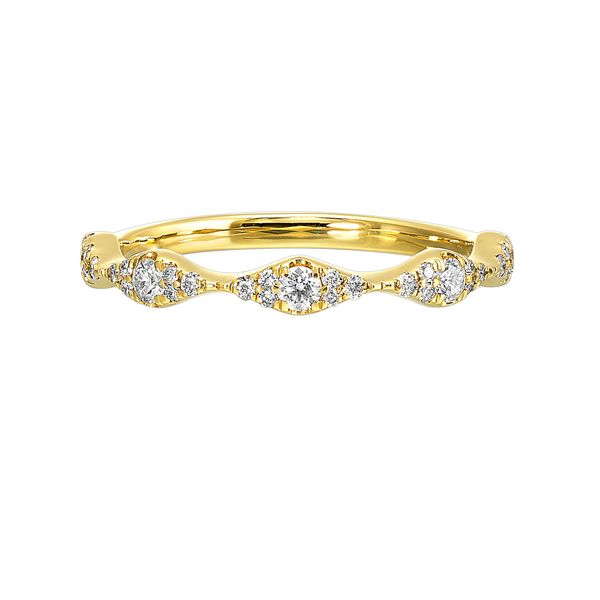14K Yellow Gold Diamond Fashion Ring 0.33 CTW Round Diamonds Bradley's Jewelers Jacksonville, NC