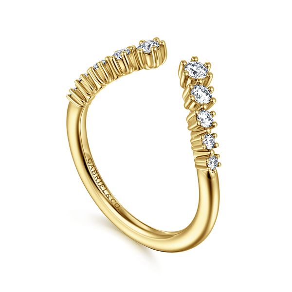 Gabriel & Co 14K White Gold Fashion Ring 0.36 CTW Round G/H SI2 Diamonds Contemporary Collection Image 3 Bradley's Jewelers Jacksonville, NC