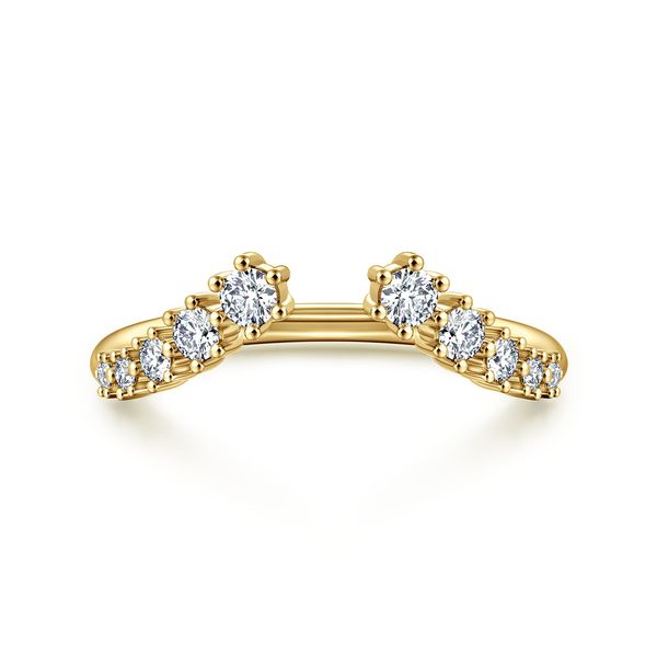 Gabriel & Co 14K White Gold Fashion Ring 0.36 CTW Round G/H SI2 Diamonds Contemporary Collection Bradley's Jewelers Jacksonville, NC