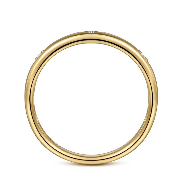 Gabriel & Co 14K Yellow Gold Diamond Stackable Ring – Stackables Collection Image 2 Bradley's Jewelers Jacksonville, NC