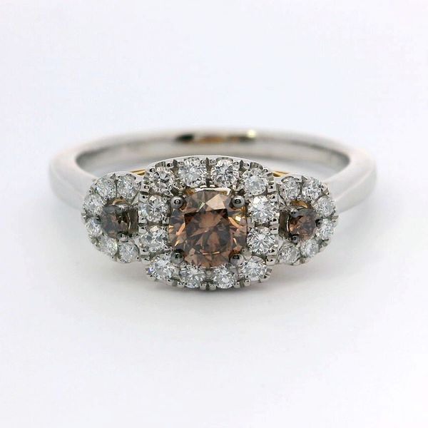 Le Vian Couture Chocolate and Vanilla Diamond Ring in Platinum & 14K Honey Gold Bradley's Jewelers Jacksonville, NC