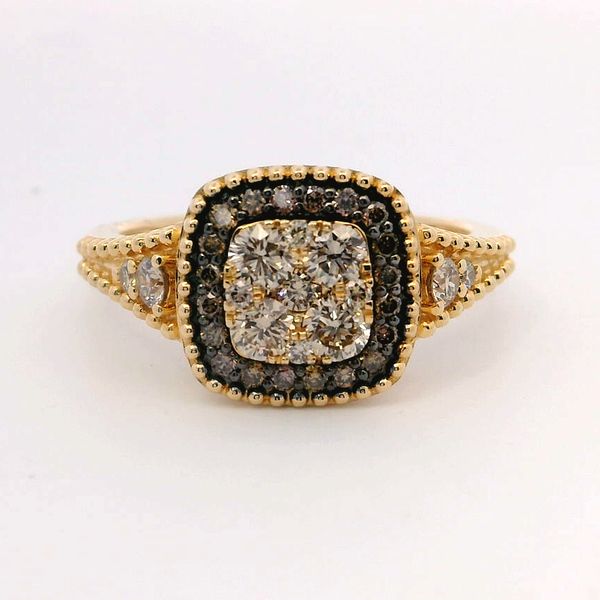 Le Vian Nude and Chocolate Diamond Ring in 14K Honey Gold Bradley's Jewelers Jacksonville, NC