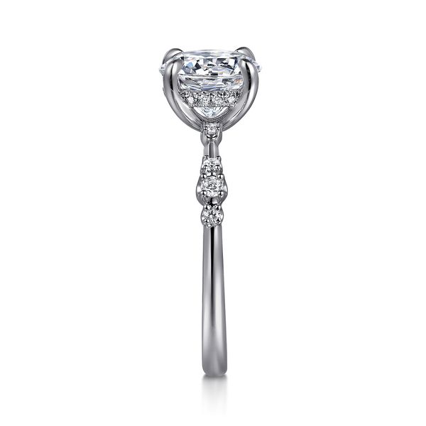 Gabriel & Co. 14K White Gold Diamond Semi-Mount Engagement Ring .17 Ctw Image 5 Bradley's Jewelers Jacksonville, NC